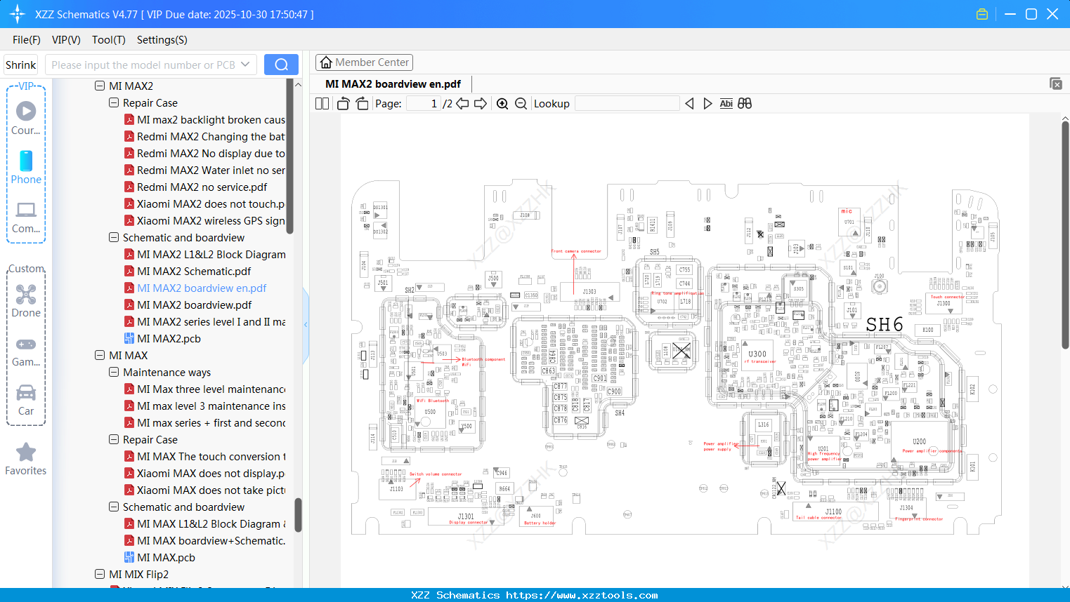 Xiaomi MI MAX2 Boardview En